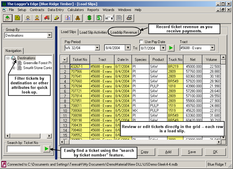 Logger's Edge Guided Tour | Caribou Software